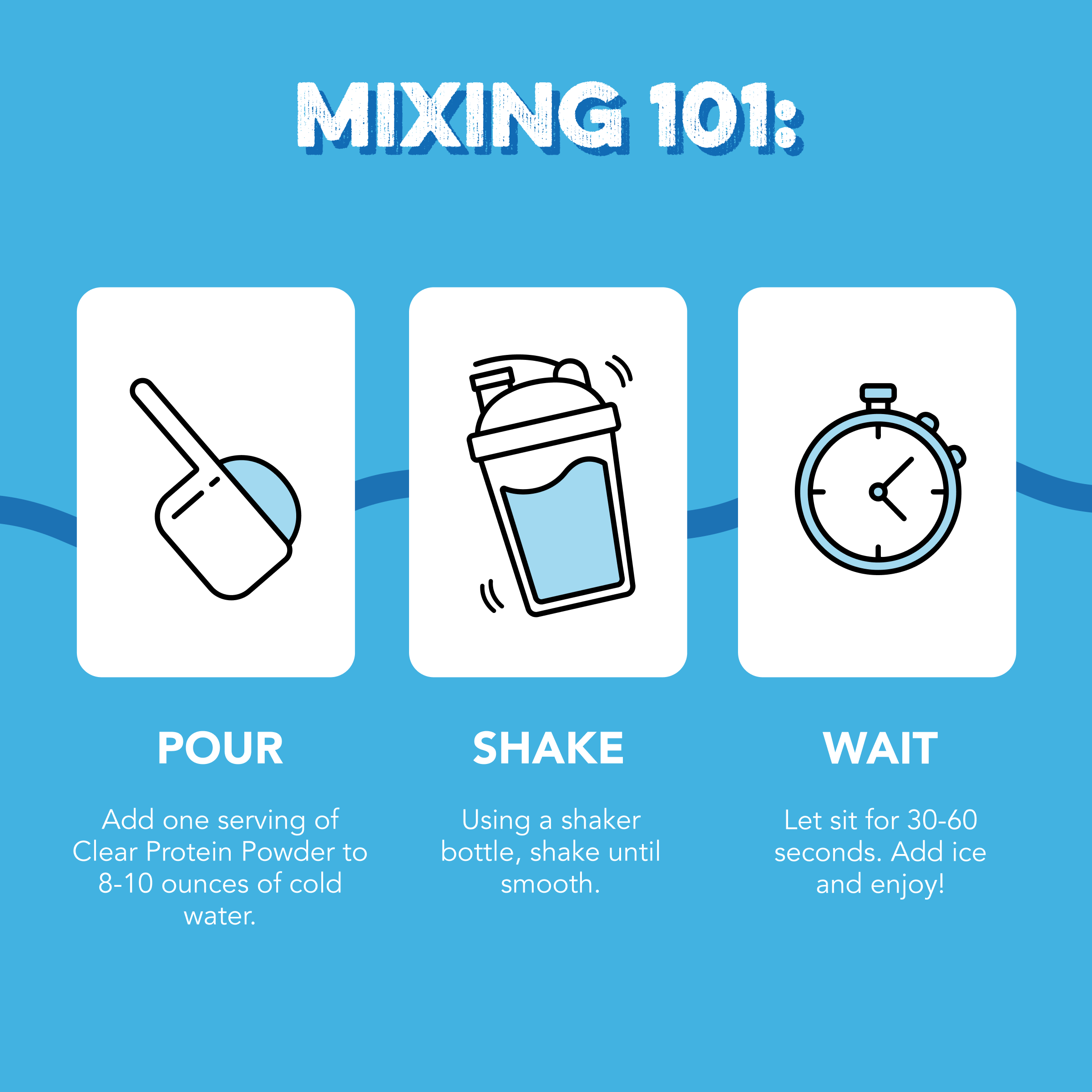 Clean Simple Eats Clear Protein Powder: Blue Bahama (20 Serving) - Image 5