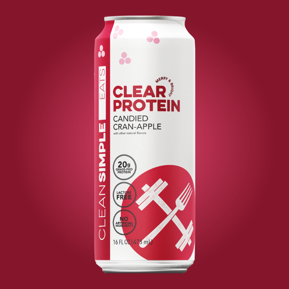 Clean Simple Eats Clear Protein: Candied-Cran Apple (12 Pack) - Image 2