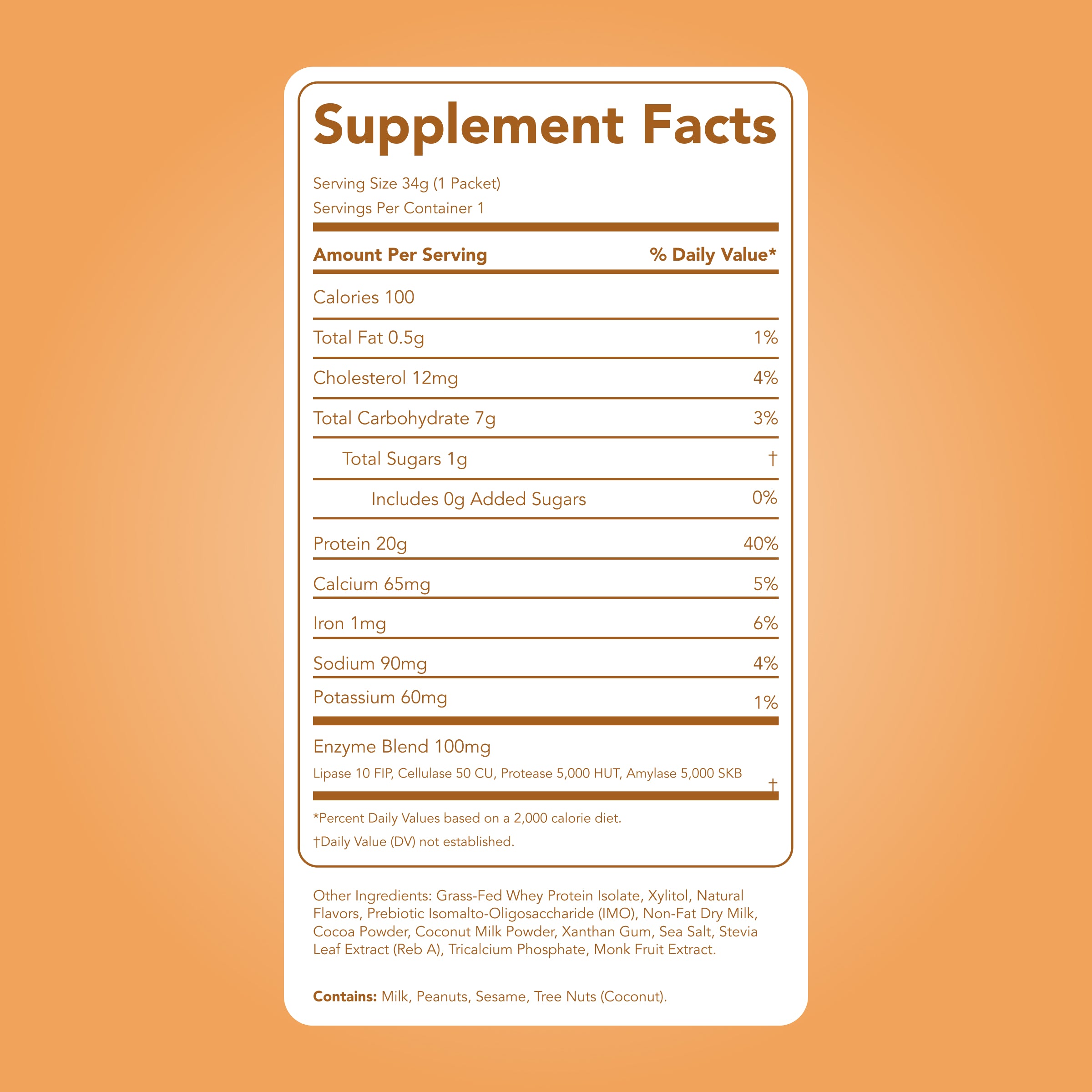 Clean Simple Eats Protein Powder: Chocolate Peanut Butter (Single Serving Stick Pack Sample) - Image 5