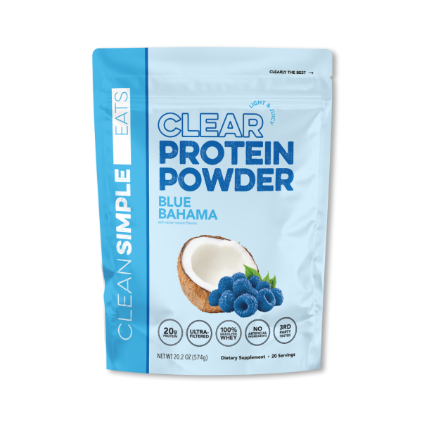 Clean Simple Eats Clear Protein Powder: Blue Bahama (20 Serving)