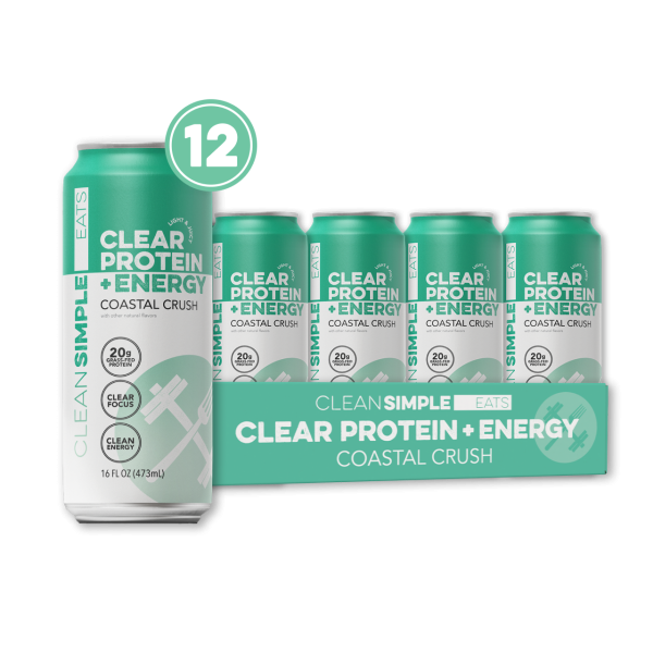 Clean Simple Eats Clear Protein + Energy: Coastal Crush (12 Pack)