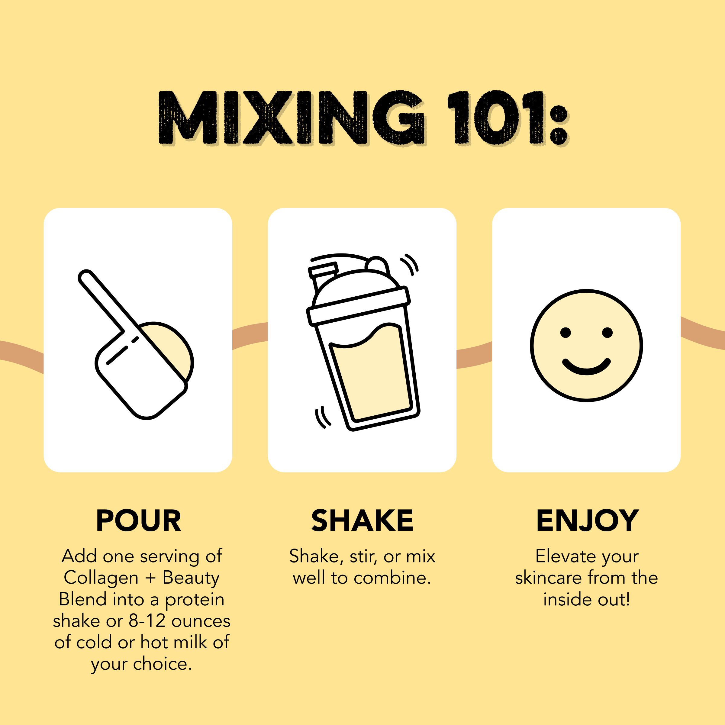 Clean Simple Eats Collagen + Beauty Blend: Vanilla Cream (30 Serving) - Image 3