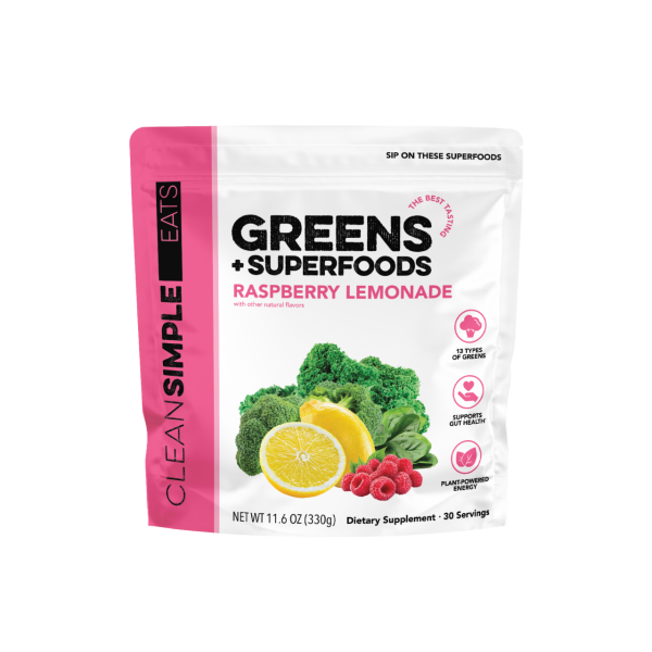 Clean Simple Eats Greens: Raspberry Lemonade Super Greens Mix