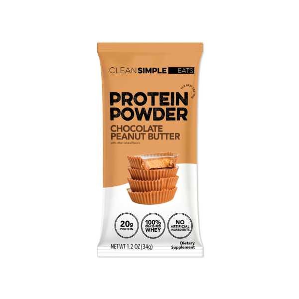 Clean Simple Eats Protein Powder: Chocolate Peanut Butter (Single Serving Stick Pack Sample)