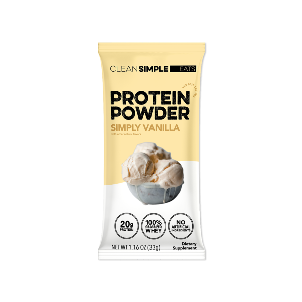Clean Simple Eats Protein Powder: Simply Vanilla (Single Serving Stick Pack Sample)