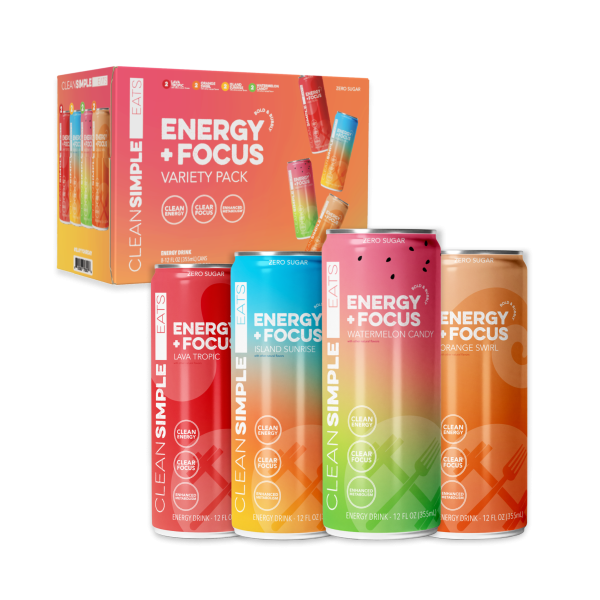 Clean Simple Eats Energy + Focus: Variety (8 pack)