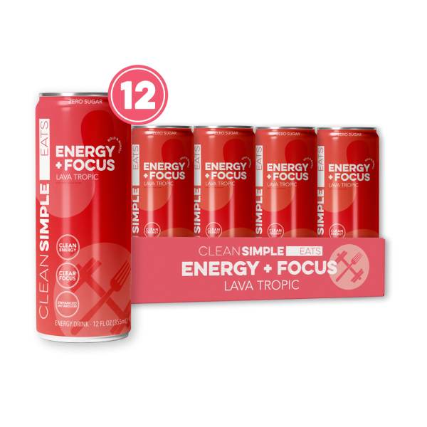 Clean Simple Eats Energy + Focus: Lava Tropic (12-pack)