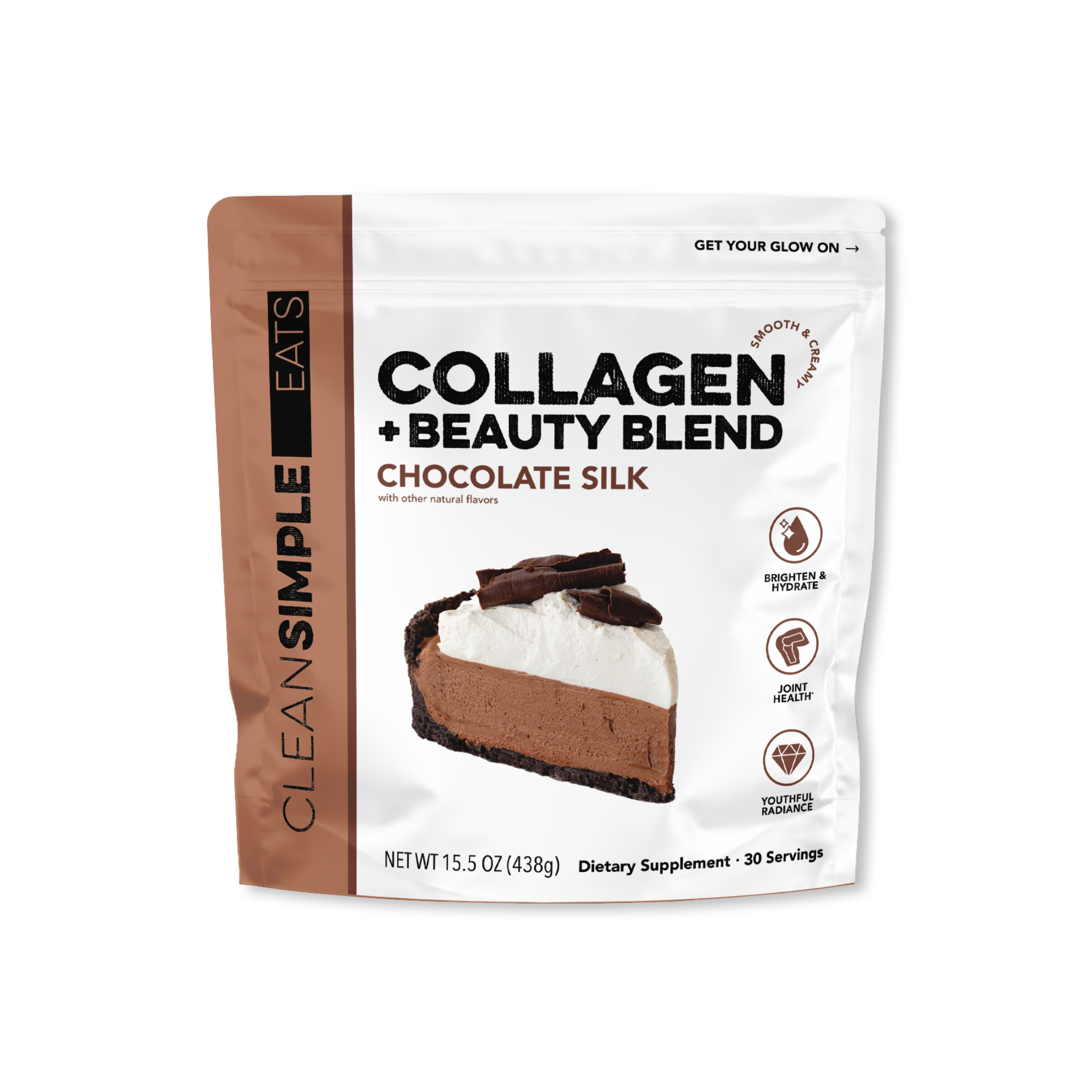 Clean Simple Eats Collagen + Beauty Blend: Chocolate Silk (30 Serving)