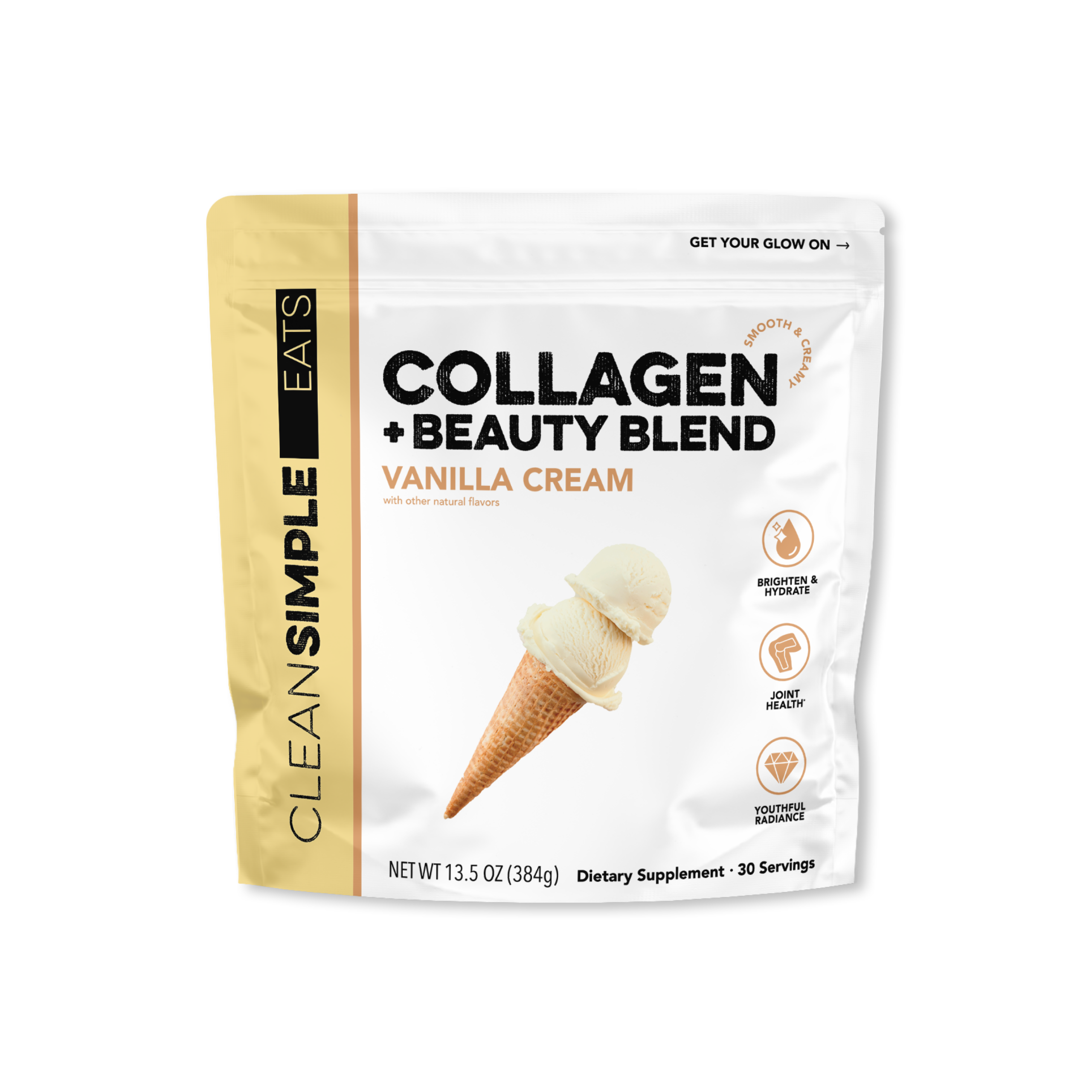 Clean Simple Eats Collagen + Beauty Blend: Vanilla Cream (30 Serving)