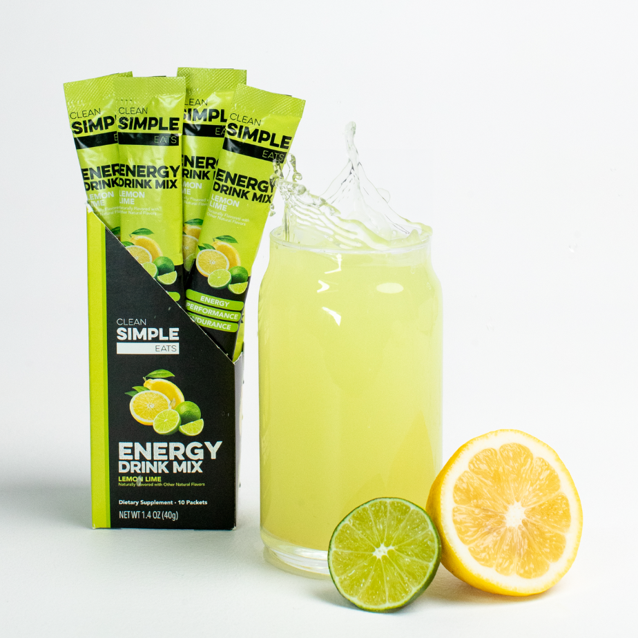 Clean Simple Eats Energy: Lemon Lime Energy (10 Single Serving Stick Packs) - Image 3