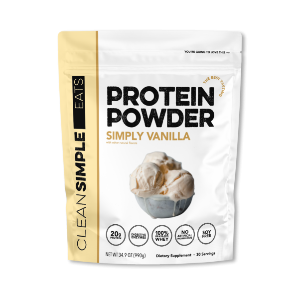 Clean Simple Eats Protein Powder: Simply Vanilla (30 Serving Bag)