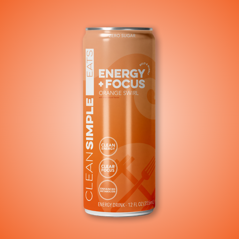 Clean Simple Eats Energy + Focus: Orange Swirl (12-pack) - Image 3