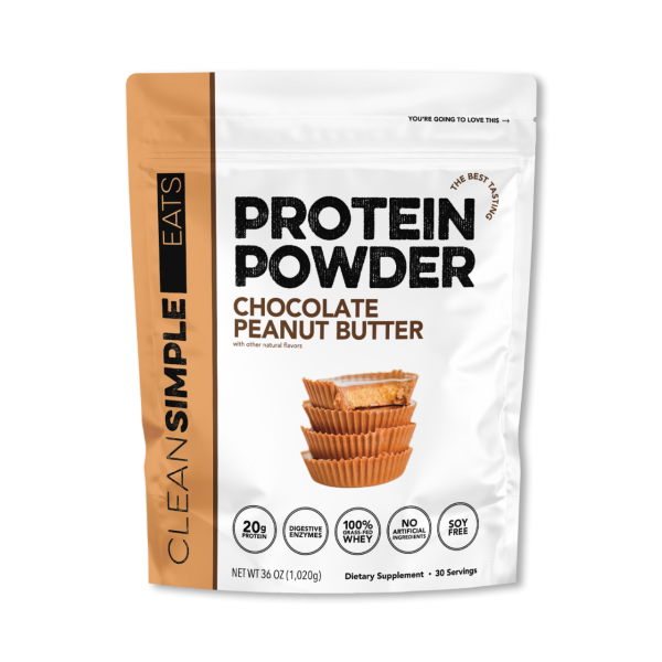 Clean Simple Eats Protein Powder: Chocolate Peanut Butter (30 Serving Bag)