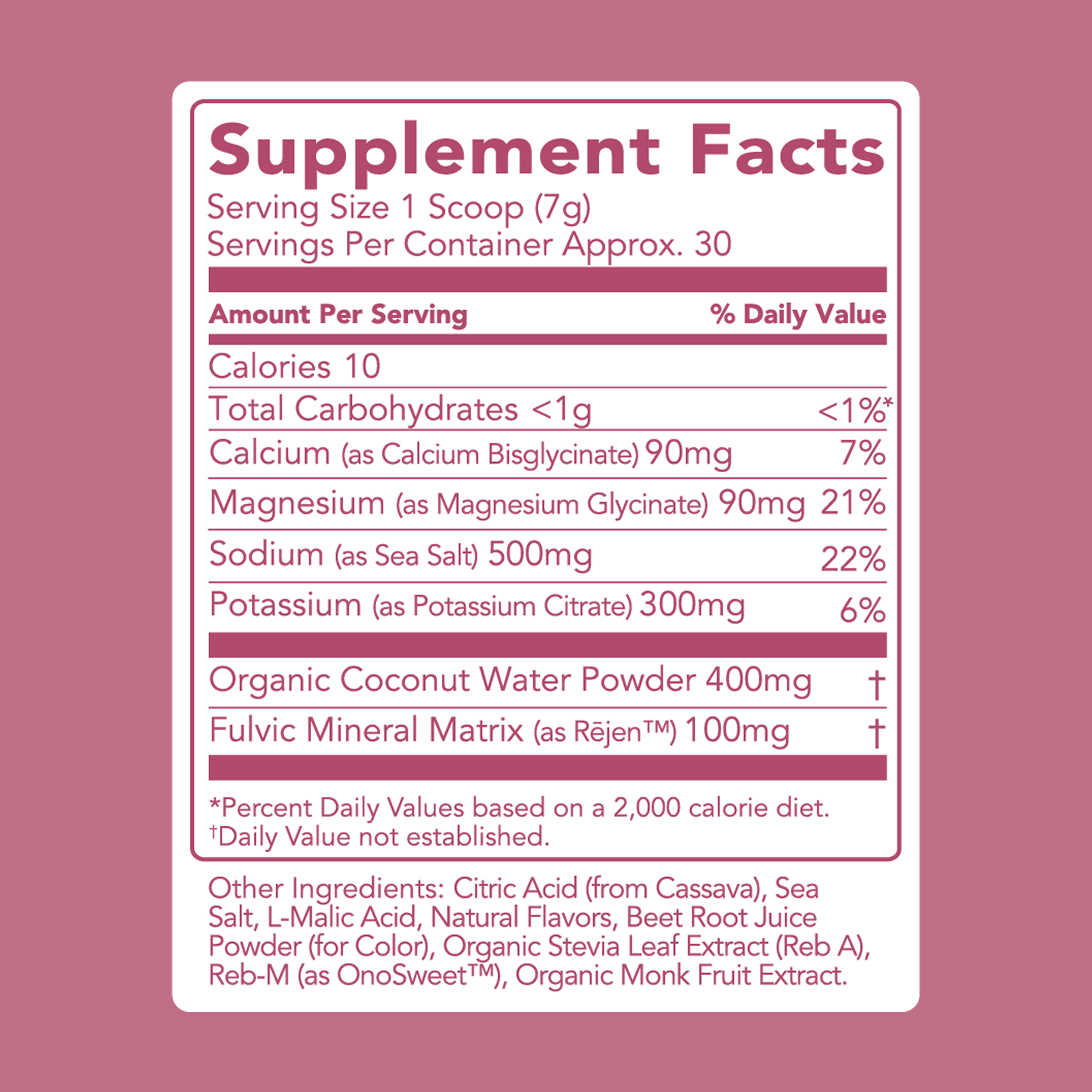 Clean Simple Eats Hydrate + Electrolytes: Sour Cherry (30 Serving Bag) - Image 3