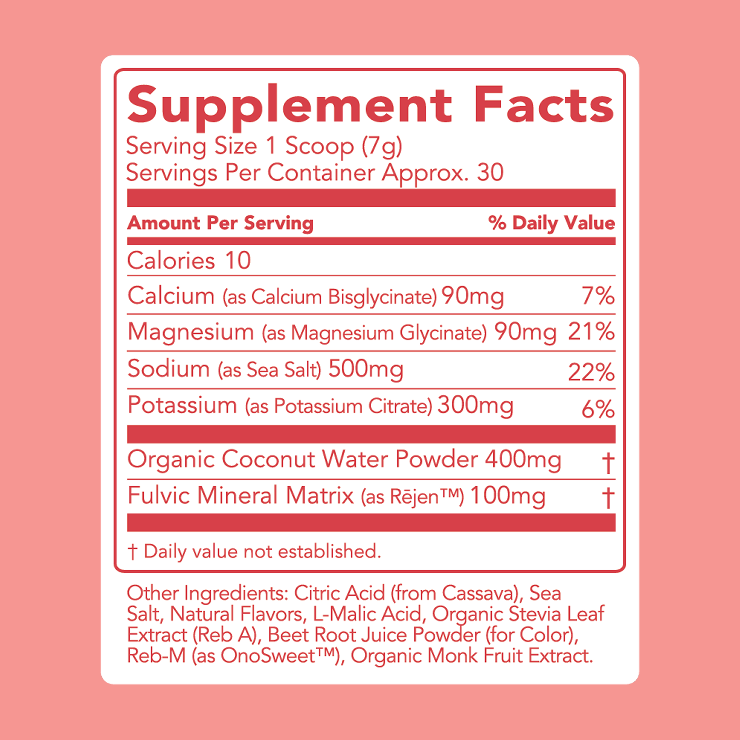 Clean Simple Eats Hydrate + Electrolytes: Strawberry Watermelon (30 Serving Bag) - Image 3