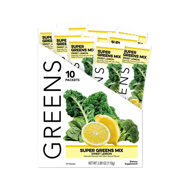 Clean Simple Eats Greens: Sweet Lemon (10 Single Serving Stick Packs)