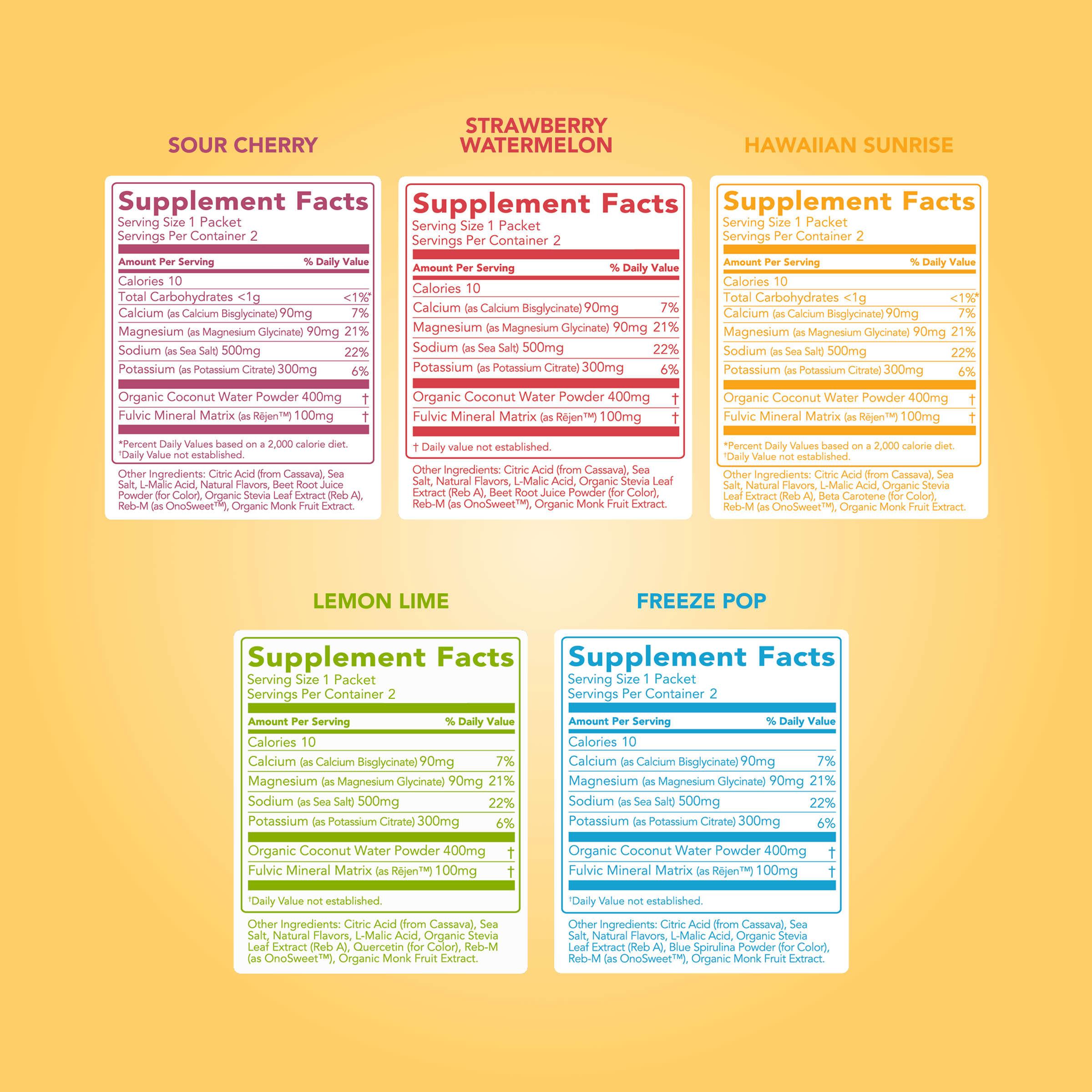 Clean Simple Eats Hydrate + Electrolytes: Variety Pack (10 Single Serving Stick Packs) - Image 3